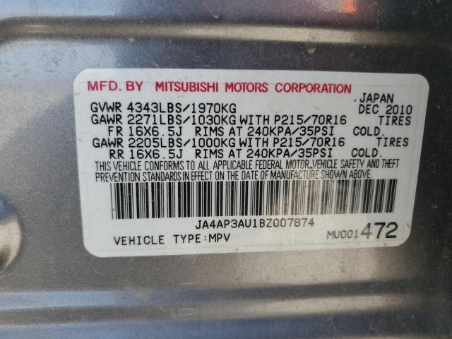 Photo 11 VIN: JA4AP3AU1BZ007874 - MITSUBISHI OUTLANDER 