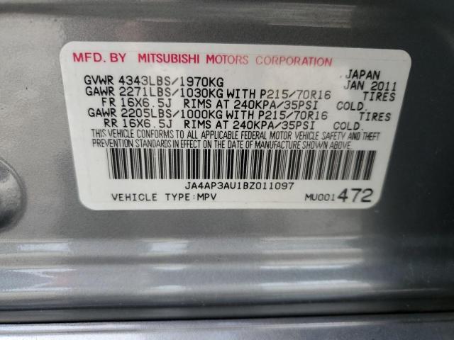 Photo 12 VIN: JA4AP3AU1BZ011097 - MITSUBISHI OUTLANDER 