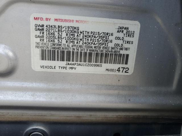 Photo 11 VIN: JA4AP3AU1CZ009965 - MITSUBISHI OUTLANDER 