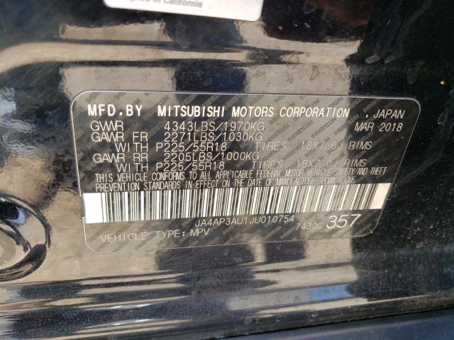 Photo 11 VIN: JA4AP3AU1JU010754 - MITSUBISHI OUTLANDER 