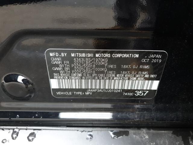 Photo 9 VIN: JA4AP3AU1LU010241 - MITSUBISHI OUTLANDER 