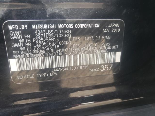 Photo 9 VIN: JA4AP3AU1LU016735 - MITSUBISHI OUTLANDER 