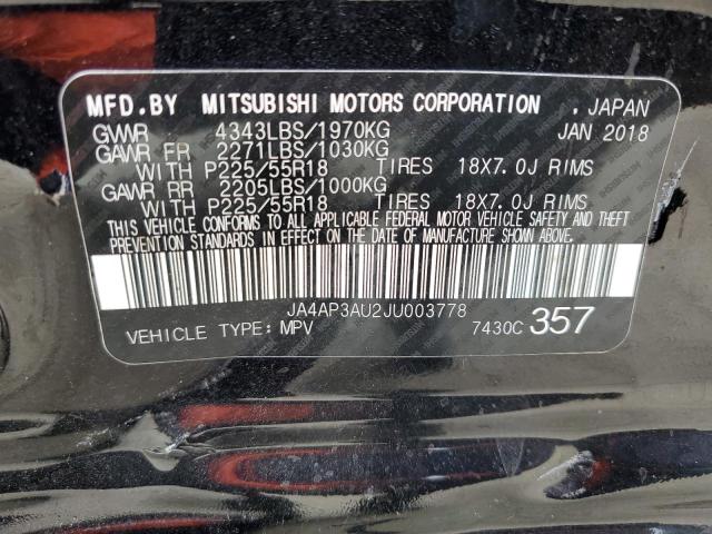 Photo 12 VIN: JA4AP3AU2JU003778 - MITSUBISHI OUTLANDER 