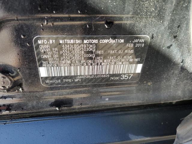 Photo 12 VIN: JA4AP3AU2JU006826 - MITSUBISHI OUTLANDER 