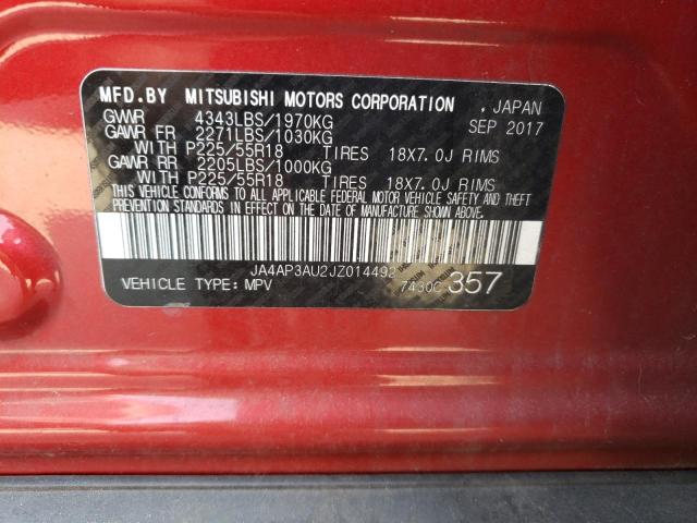 Photo 12 VIN: JA4AP3AU2JZ014492 - MITSUBISHI OUTLANDER 