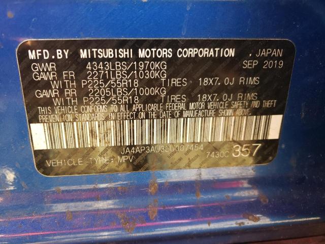 Photo 12 VIN: JA4AP3AU3LU007454 - MITSUBISHI OUTLANDER 