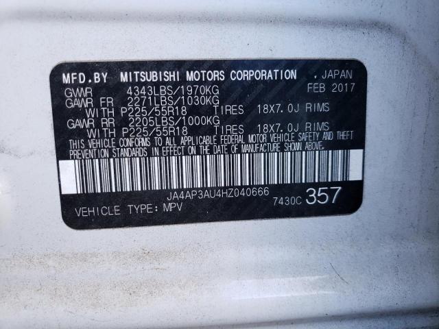 Photo 12 VIN: JA4AP3AU4HZ040666 - MITSUBISHI OUTLANDER 