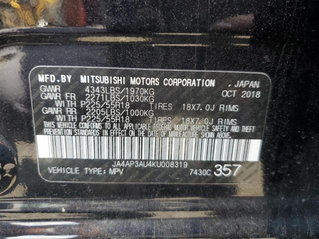 Photo 13 VIN: JA4AP3AU4KU008319 - MITSUBISHI OUTLANDER 