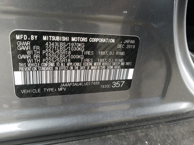 Photo 9 VIN: JA4AP3AU4LU017488 - MITSUBISHI OUTLANDER 