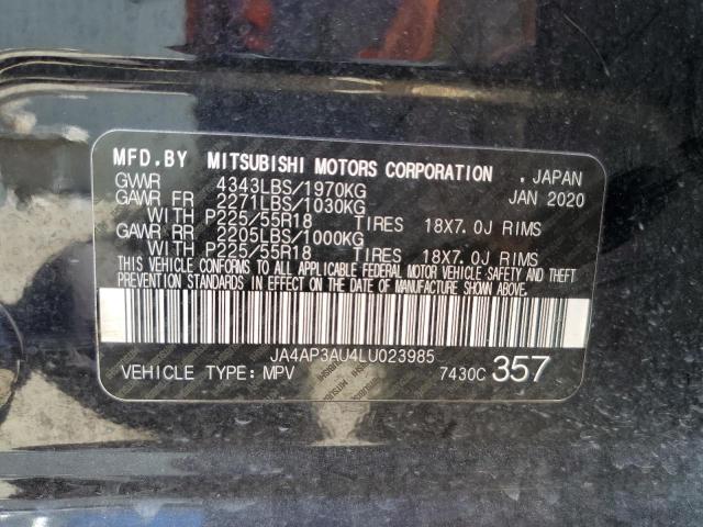 Photo 12 VIN: JA4AP3AU4LU023985 - MITSUBISHI OUTLANDER 