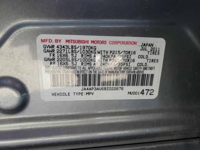 Photo 11 VIN: JA4AP3AU6BZ022676 - MITSUBISHI OUTLANDER 