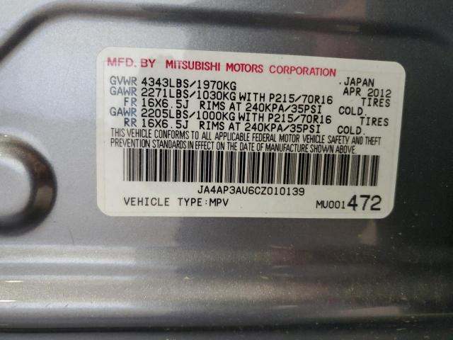 Photo 11 VIN: JA4AP3AU6CZ010139 - MITSUBISHI OUTLANDER 