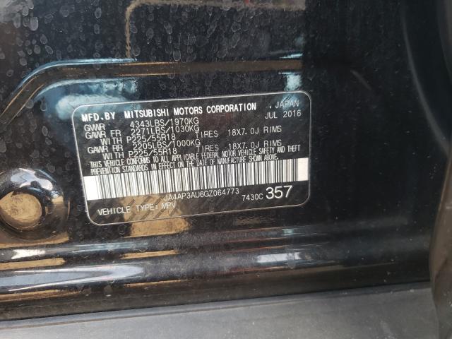 Photo 9 VIN: JA4AP3AU6GZ064773 - MITSUBISHI OUTLANDER 