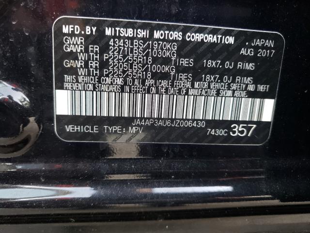 Photo 9 VIN: JA4AP3AU6JZ006430 - MITSUBISHI OUTLANDER 