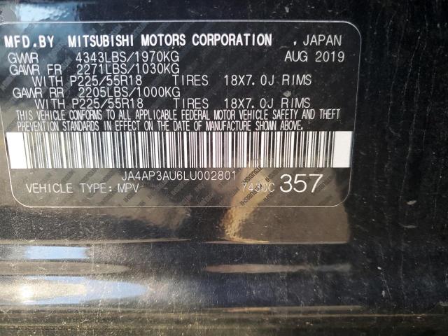 Photo 12 VIN: JA4AP3AU6LU002801 - MITSUBISHI OUTLANDER 