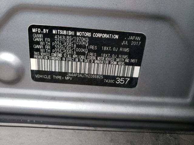 Photo 9 VIN: JA4AP3AU7HZ066825 - MITSUBISHI OUTLANDER 