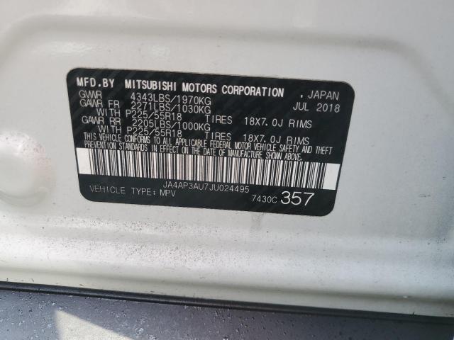 Photo 13 VIN: JA4AP3AU7JU024495 - MITSUBISHI OUTLANDER 