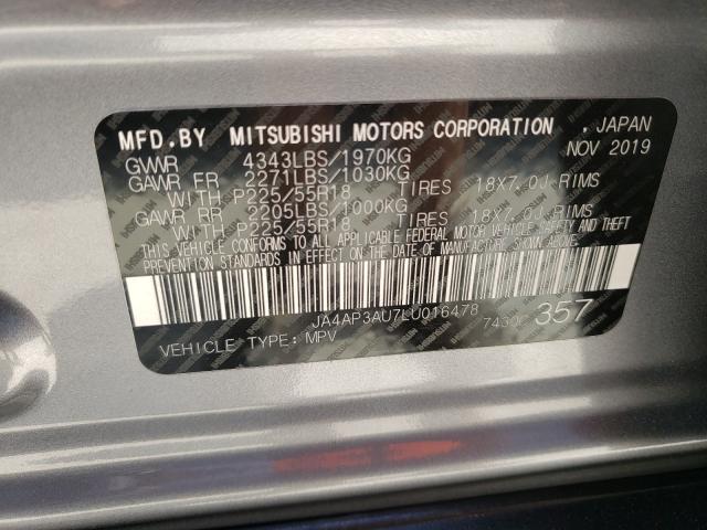 Photo 9 VIN: JA4AP3AU7LU016478 - MITSUBISHI OUTLANDER 