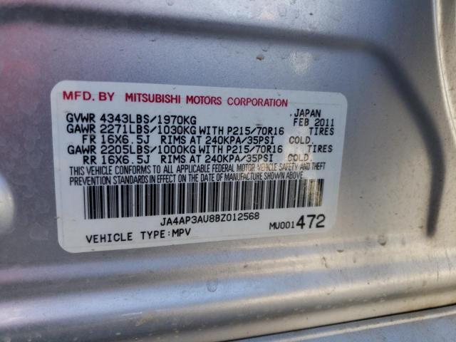 Photo 11 VIN: JA4AP3AU8BZ012568 - MITSUBISHI OUTLANDER 