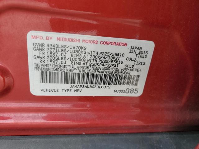 Photo 12 VIN: JA4AP3AU8GZ026879 - MITSUBISHI OUTLANDER 