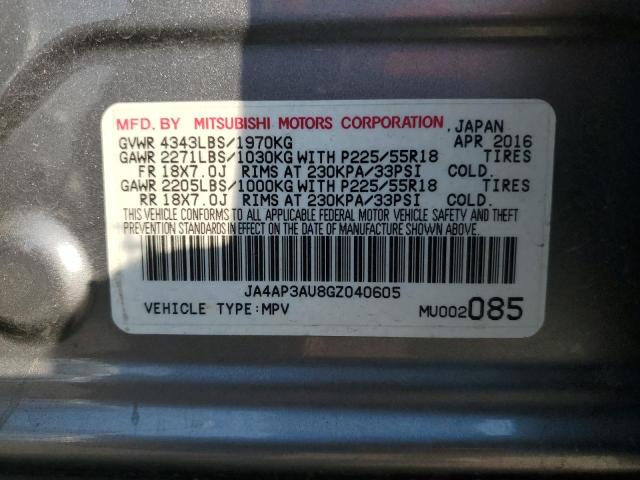 Photo 12 VIN: JA4AP3AU8GZ040605 - MITSUBISHI OUTLANDER 