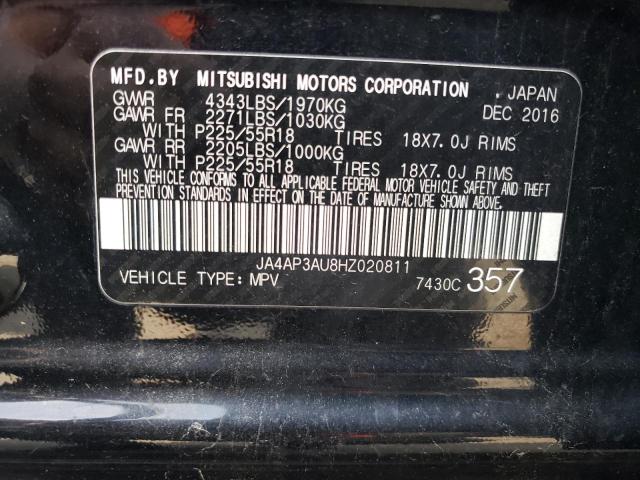 Photo 12 VIN: JA4AP3AU8HZ020811 - MITSUBISHI OUTLANDER 