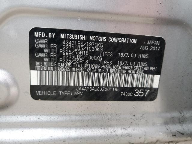 Photo 12 VIN: JA4AP3AU8JZ001195 - MITSUBISHI OUTLANDER 