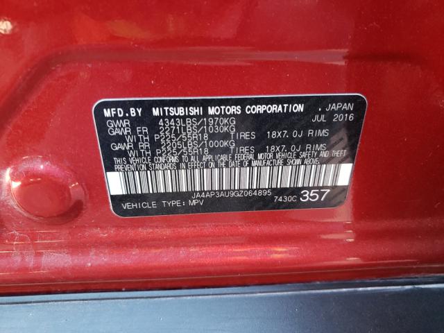 Photo 9 VIN: JA4AP3AU9GZ064895 - MITSUBISHI OUTLANDER 