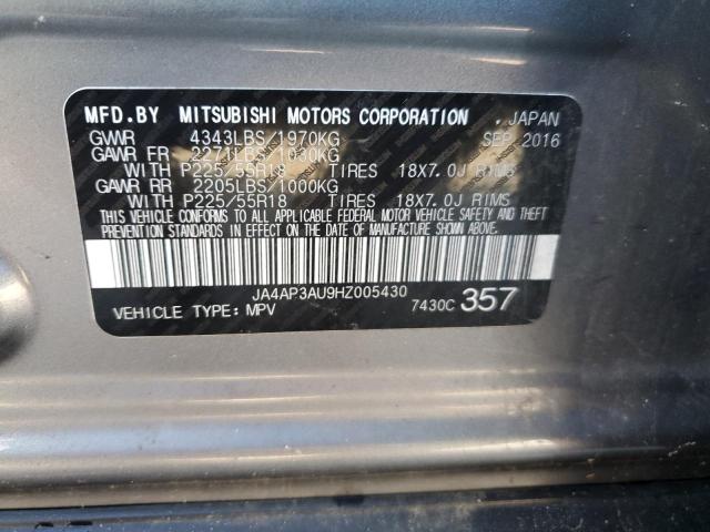 Photo 12 VIN: JA4AP3AU9HZ005430 - MITSUBISHI OUTLANDER 