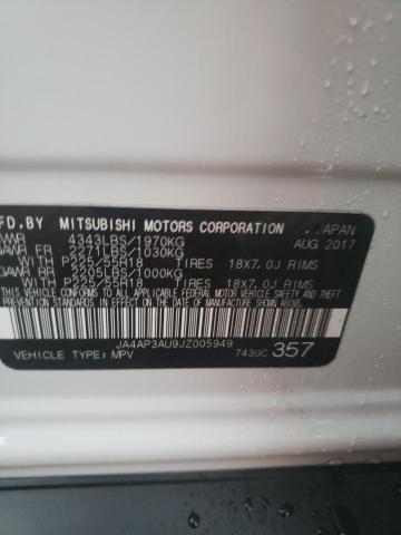 Photo 9 VIN: JA4AP3AU9JZ005949 - MITSUBISHI OUTLANDER 