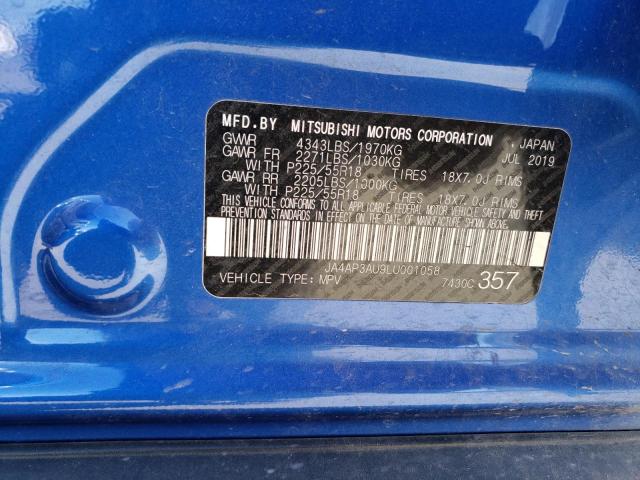 Photo 11 VIN: JA4AP3AU9LU001058 - MITSUBISHI OUTLANDER 