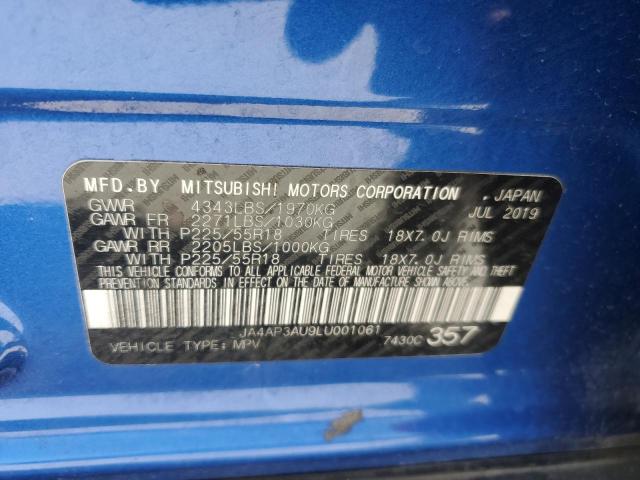 Photo 12 VIN: JA4AP3AU9LU001061 - MITSUBISHI OUTLANDER 