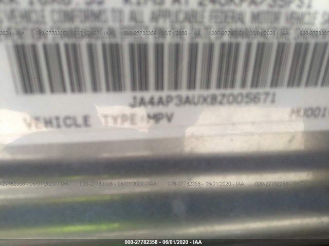 Photo 8 VIN: JA4AP3AUXBZ005671 - MITSUBISHI OUTLANDER SPORT 