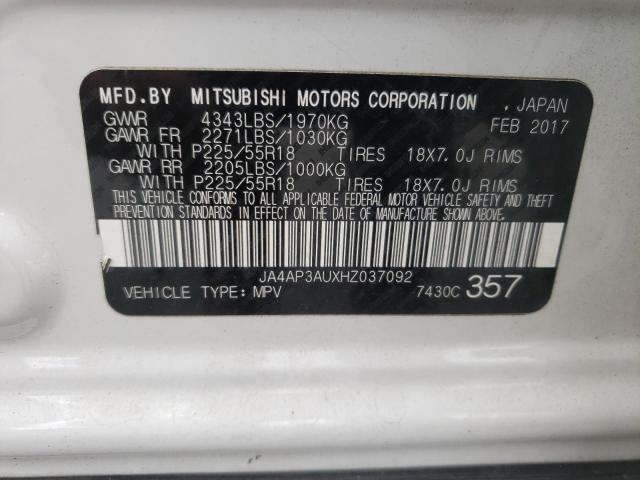 Photo 9 VIN: JA4AP3AUXHZ037092 - MITSUBISHI OUTLANDER 