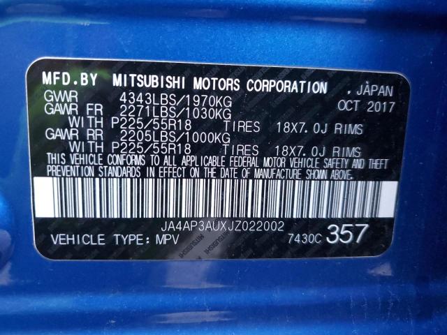 Photo 11 VIN: JA4AP3AUXJZ022002 - MITSUBISHI OUTLANDER 