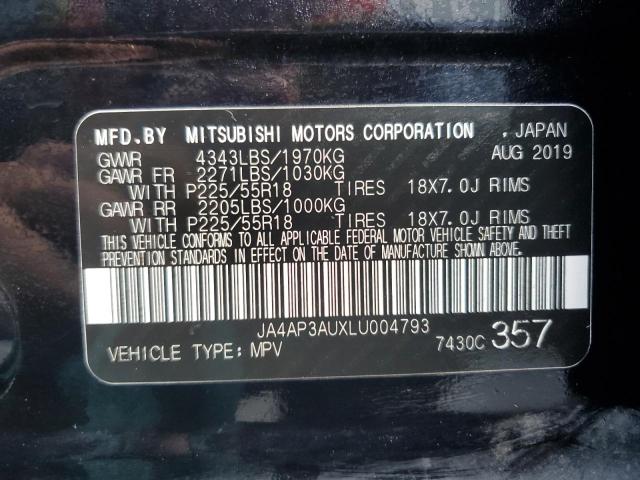 Photo 12 VIN: JA4AP3AUXLU004793 - MITSUBISHI OUTLANDER 