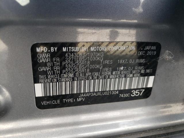 Photo 9 VIN: JA4AP3AUXLU021304 - MITSUBISHI OUTLANDER 