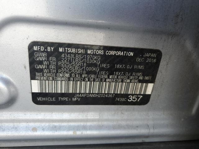 Photo 12 VIN: JA4AP3AW0HZ024367 - MITSUBISHI OUTLANDER 