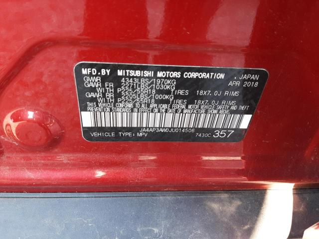 Photo 12 VIN: JA4AP3AW0JU014506 - MITSUBISHI OUTLANDER 