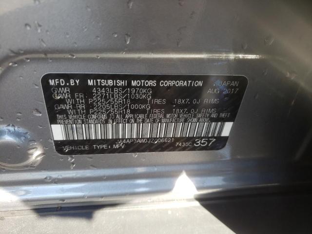 Photo 9 VIN: JA4AP3AW0JZ006621 - MITSUBISHI OUTLANDER 