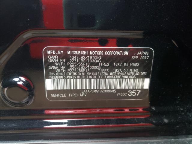 Photo 9 VIN: JA4AP3AW1JZ008605 - MITSUBISHI OUTLANDER SPORT 