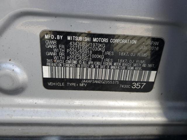 Photo 12 VIN: JA4AP3AW2GZ055375 - MITSUBISHI OUTLANDER 