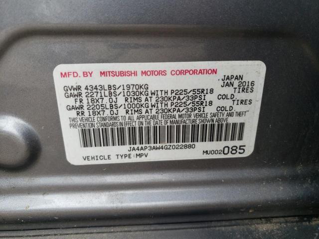 Photo 9 VIN: JA4AP3AW4GZ022880 - MITSUBISHI OUTLANDER 