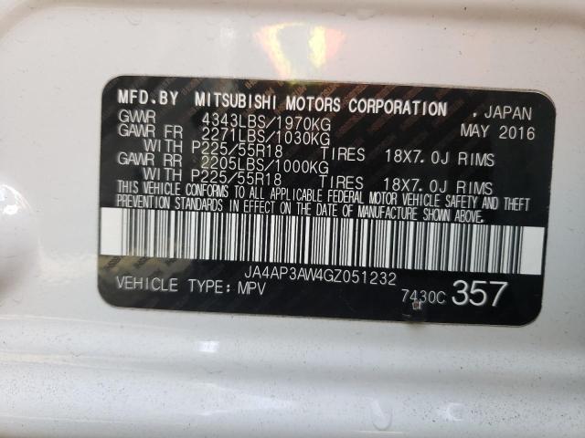 Photo 9 VIN: JA4AP3AW4GZ051232 - MITSUBISHI OUTLANDER 