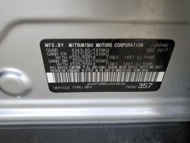 Photo 11 VIN: JA4AP3AW4JU000639 - MITSUBISHI OUTLANDER 