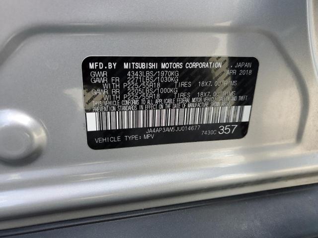 Photo 12 VIN: JA4AP3AW5JU014677 - MITSUBISHI OUTLANDER 