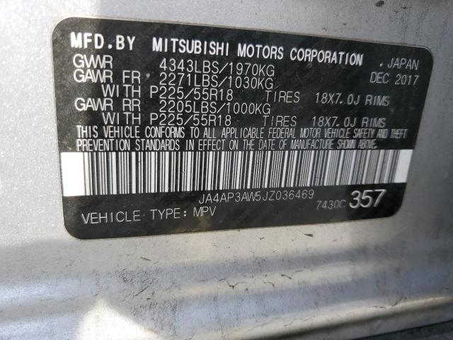 Photo 11 VIN: JA4AP3AW5JZ036469 - MITSUBISHI OUTLANDER 