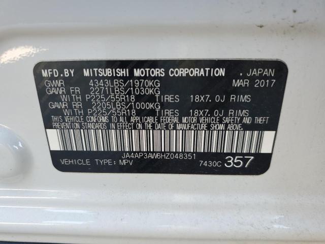 Photo 11 VIN: JA4AP3AW6HZ048351 - MITSUBISHI OUTLANDER 