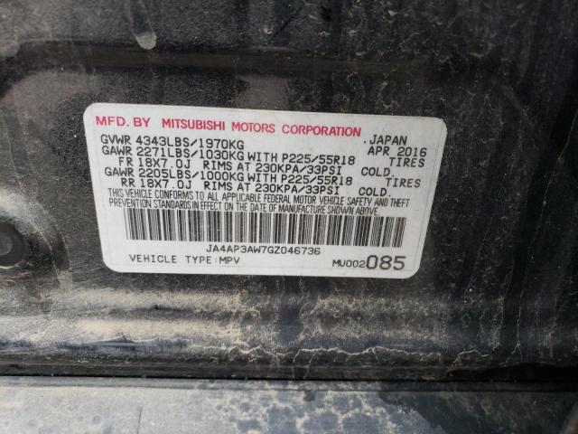 Photo 12 VIN: JA4AP3AW7GZ046736 - MITSUBISHI OUTLANDER 