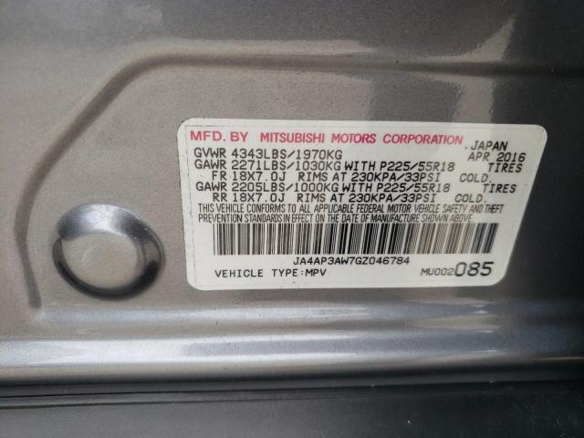 Photo 12 VIN: JA4AP3AW7GZ046784 - MITSUBISHI OUTLANDER 